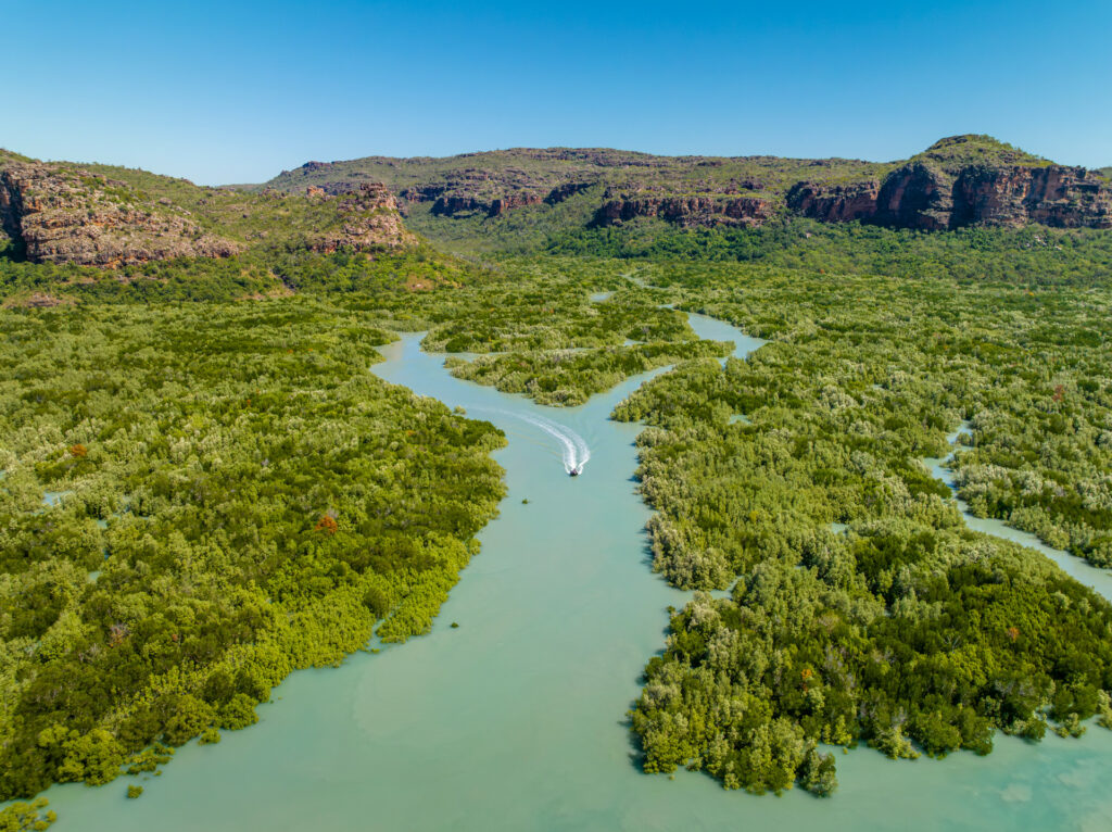 SBN Hunter River Kimberley Australia Porosus Creek Mangroves Location Drone CTrantina 050723 0468 Enhanced NR