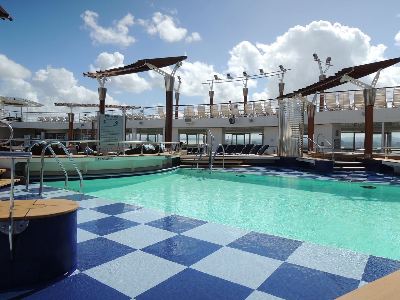 Pool on a Celebrity cruise ship