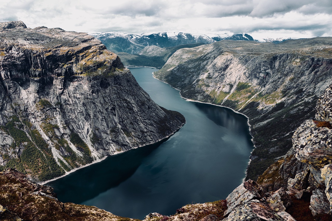 Beautiful view of a Scandinavian fjord