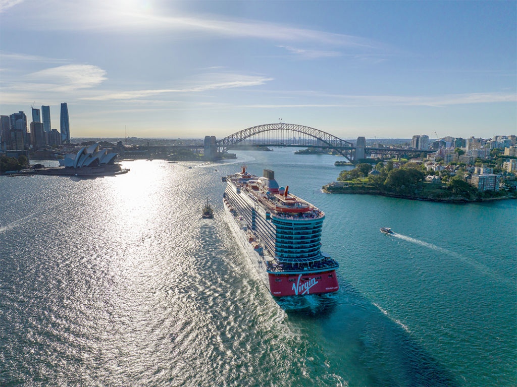 Virgin Voyages Resilient Lady Sydney Harbour